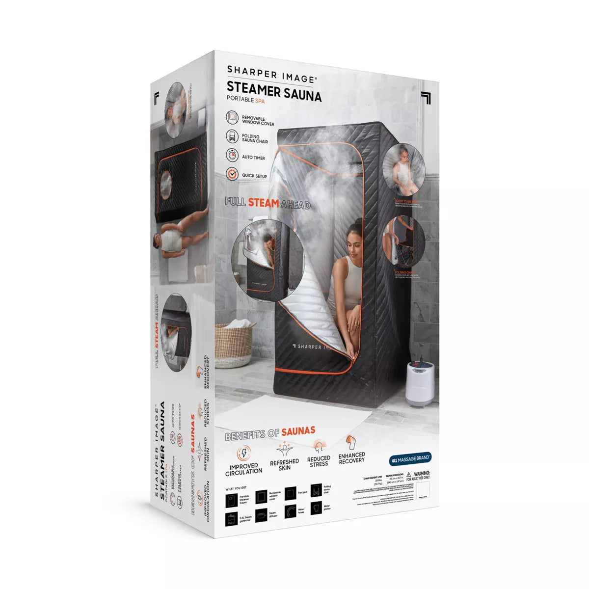 Sharper Image Steam Sauna Portable Body Massager