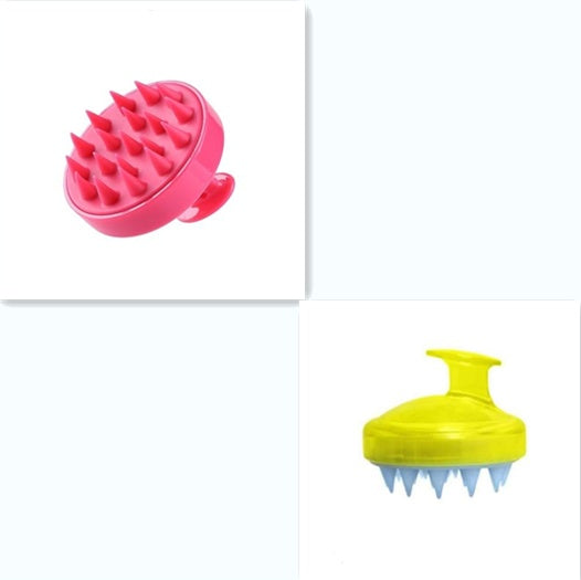 Silicone scalp massage hair brush