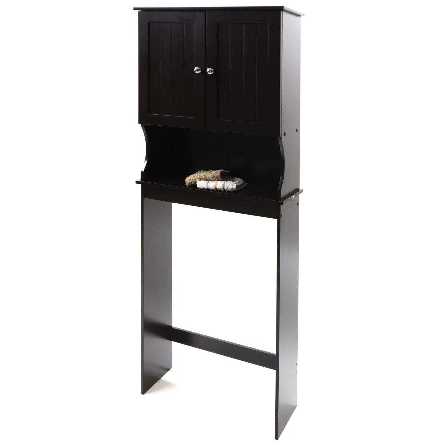 Country Two Door over the Toilet Cabinet, Adjustable Shelf, Espresso