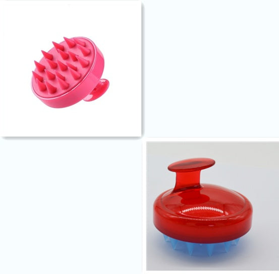 Silicone scalp massage hair brush
