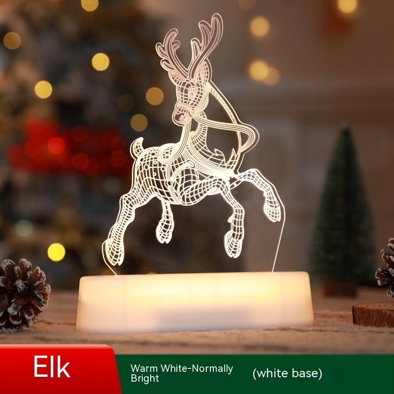 Christmas 3D LED lamp for decoration and gifts