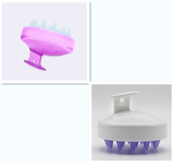 Silicone scalp massage hair brush