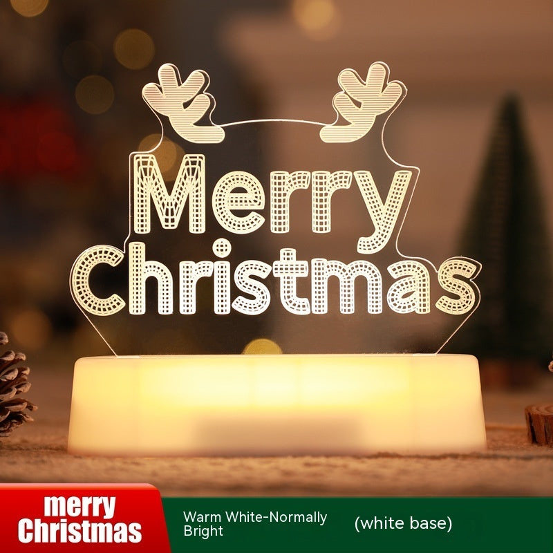 Christmas 3D LED lamp for decoration and gifts