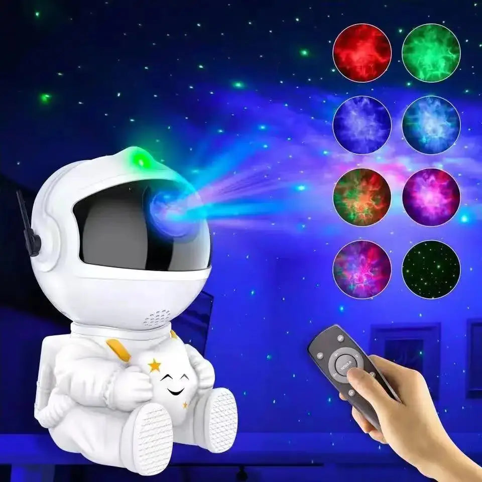 Rocket Astronaut Starry Laser Light