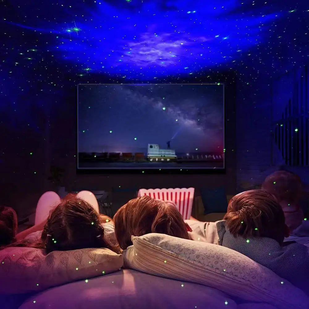Rocket Astronaut Starry Laser Light