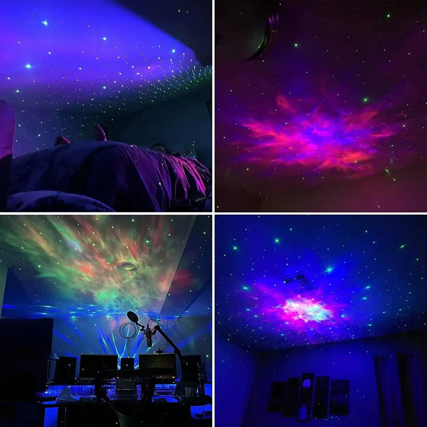 Rocket Astronaut Starry Laser Light