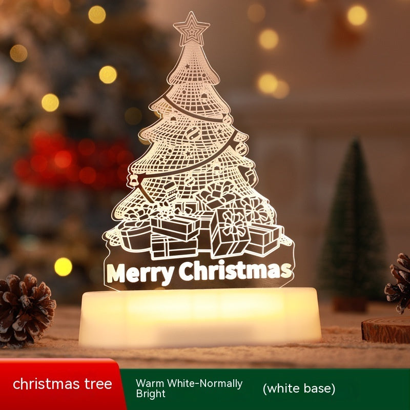 Christmas 3D LED lamp for decoration and gifts