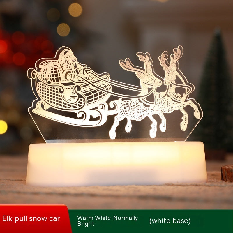 Christmas 3D LED lamp for decoration and gifts