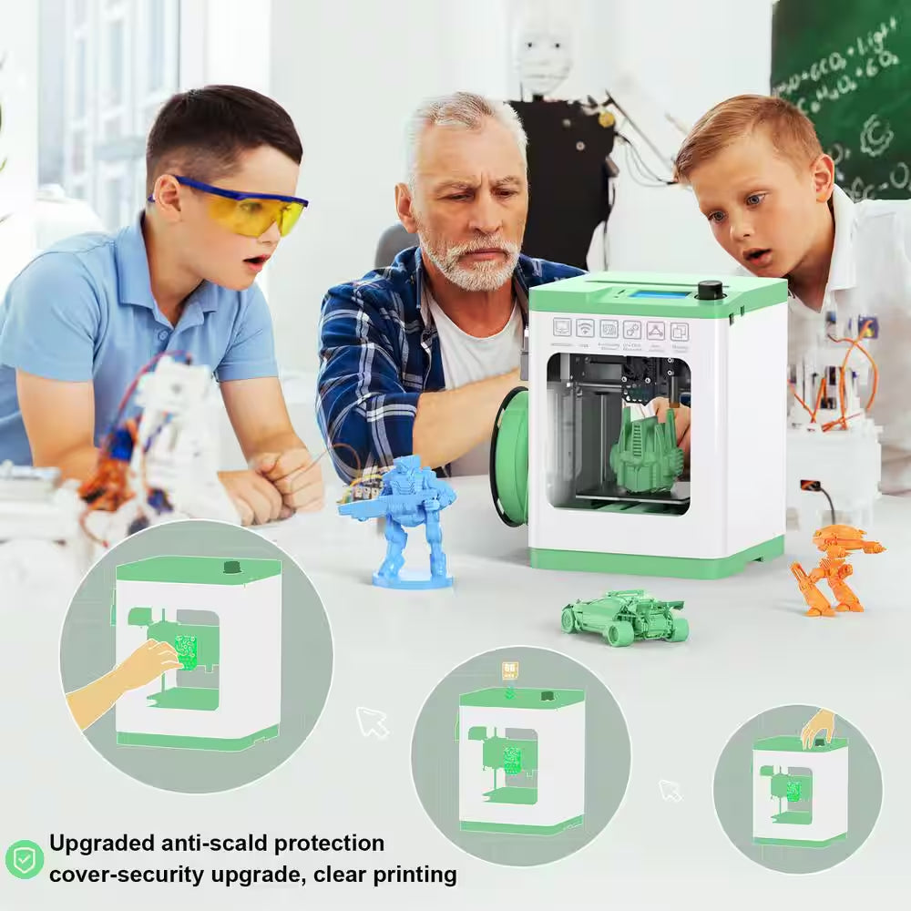 Wifi Cloud Printing 3D Printer, Fully Assembled and Mini 3D Printer for Beginners and Kids with Auto Leveling