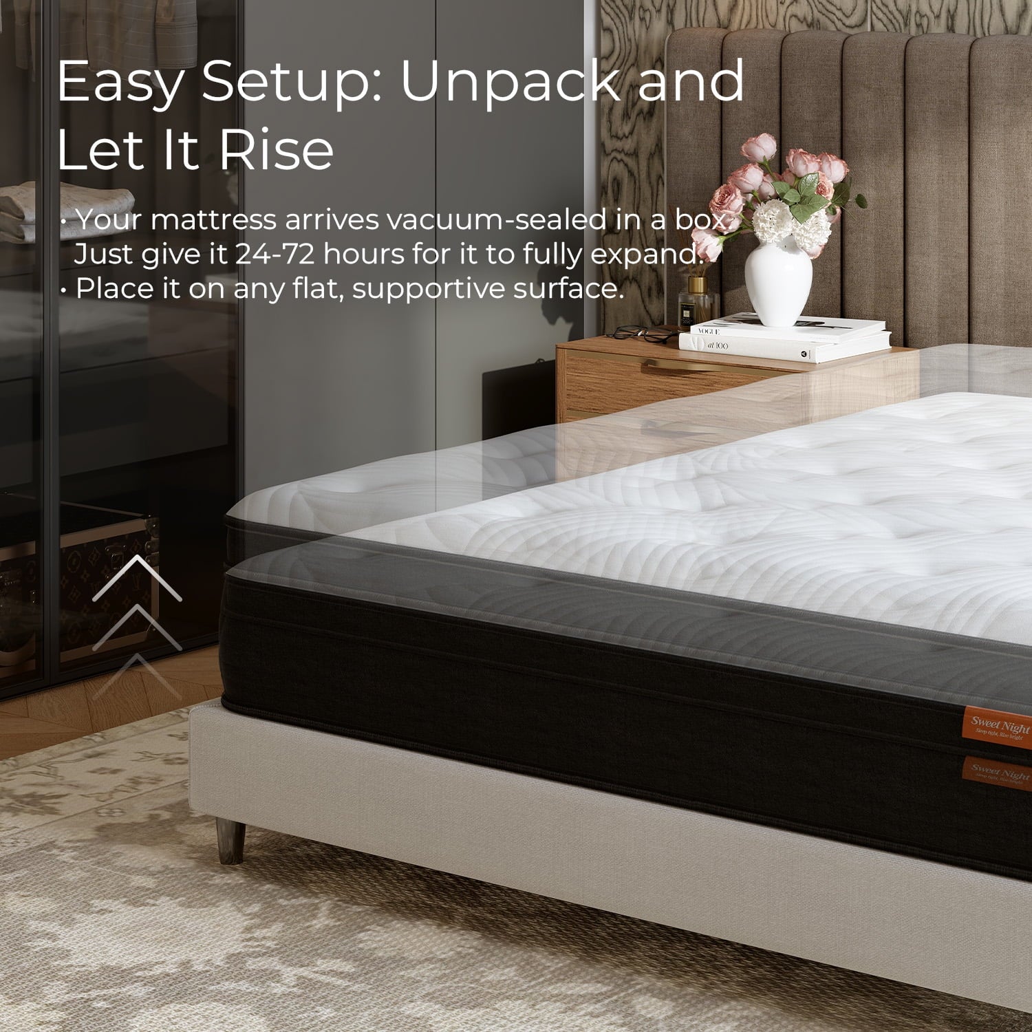 Twilighty 12" King Size Medium Adult Hybrid Mattress