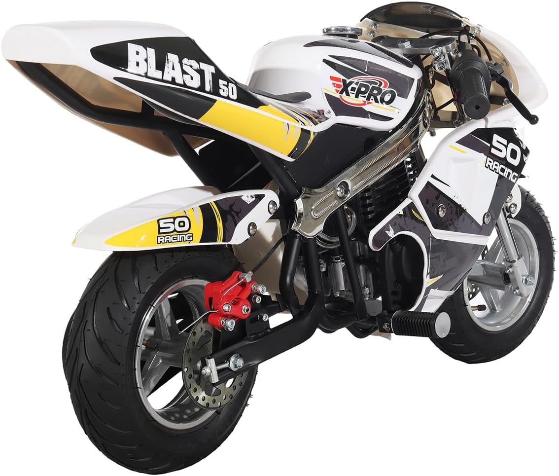 Blast Mini Gas Pocket Bike, Gas-Powered Pocket Motorcycle, Perfect Mini Pocket Bike for Kids(Black)