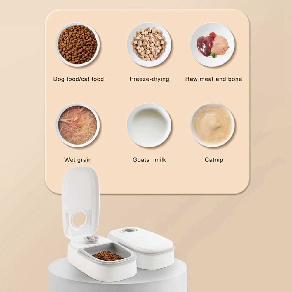 PawPal Automatic Pet Feeder: Smart Food Dispenser for Cats and Dogs with Timer & Stainless Steel Bowl