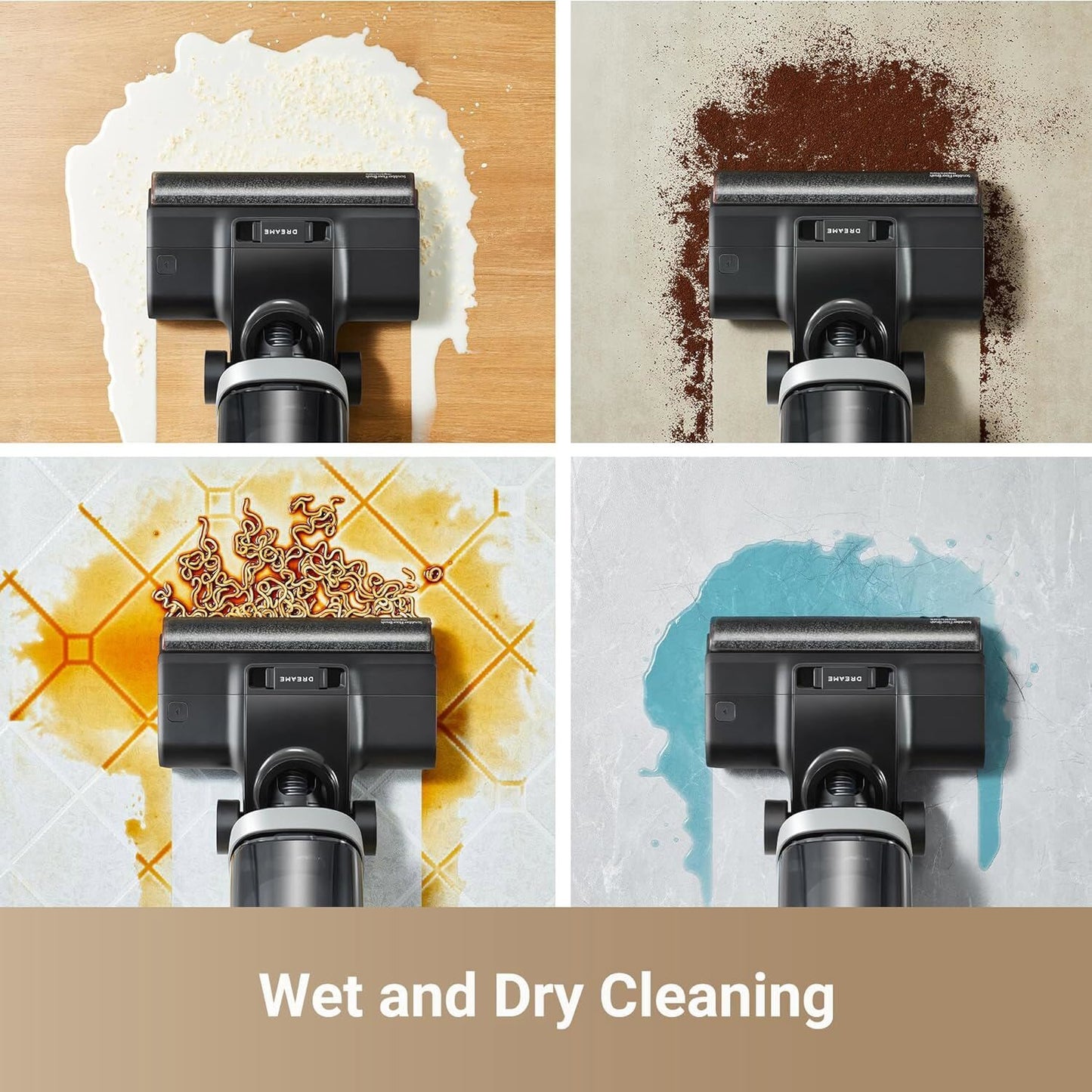 DREAME H14 Wet Dry Vacuum Cleaner 180° Lie-Flat Cordless Vacuum Mop Hot Air New