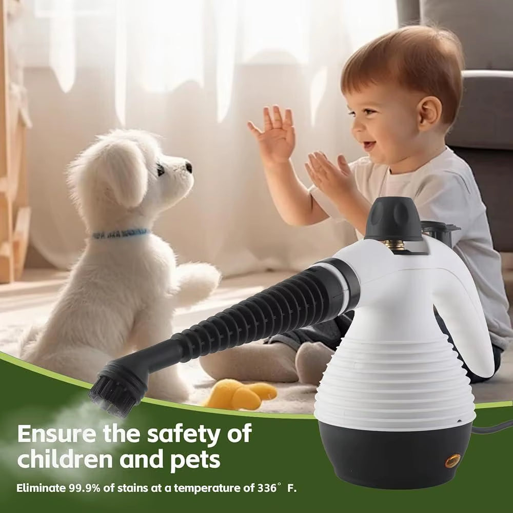 Steam Mop Handheld Steam Cleaner 1050W 350Ml Detachable Multi-Purpose 16 Accessory Kit Rapid Heat up High Pressure Steam