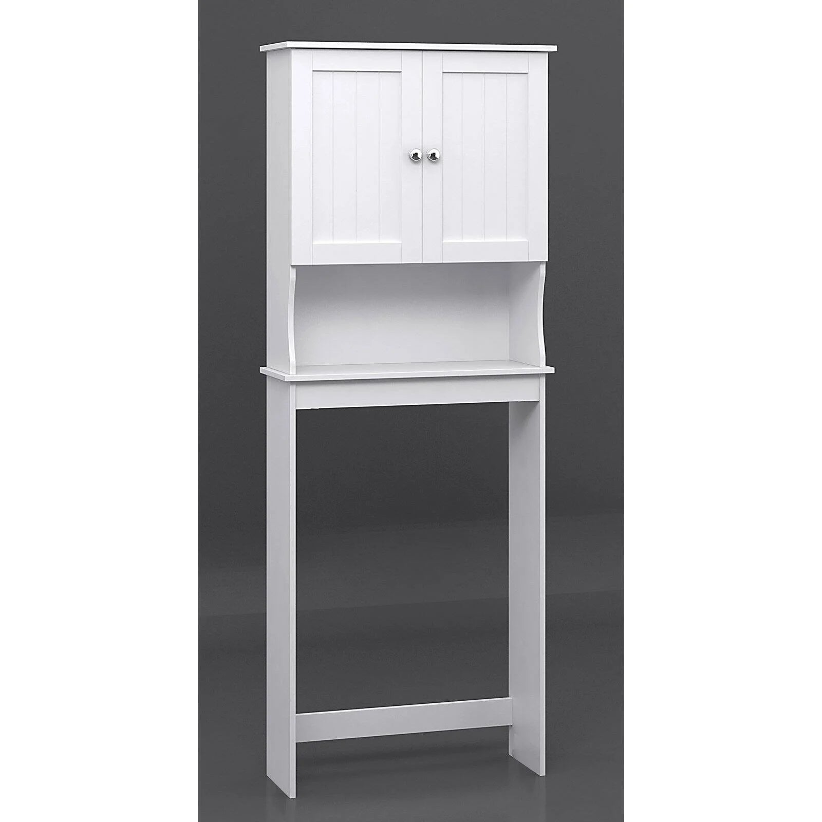 Country Two Door over the Toilet Cabinet, Adjustable Shelf, Espresso