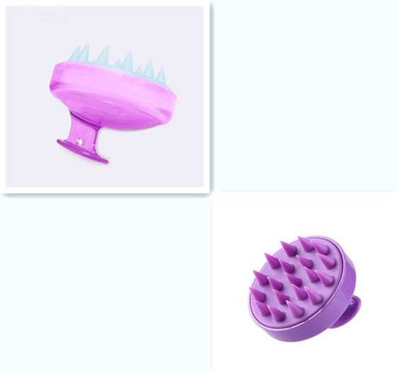 Silicone scalp massage hair brush