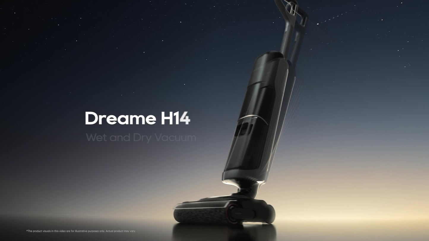 DREAME H14 Wet Dry Vacuum Cleaner 180° Lie-Flat Cordless Vacuum Mop Hot Air New
