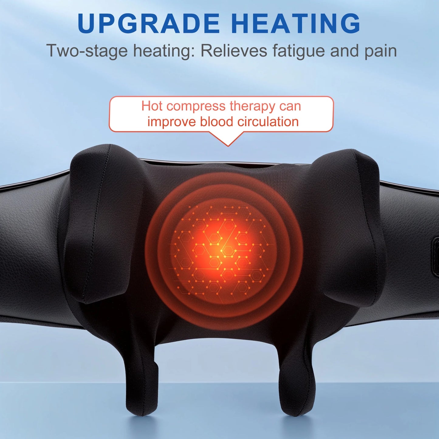 All Joints Massager with Heat - 6D Shiatsu Deep Tissue Kneading for Back, Leg, Muscle Pain Relief