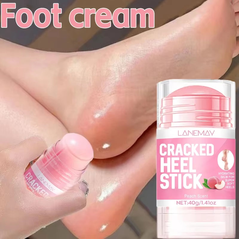 40G Ultra-Hydrating Foot Cream Softening Dry Cracked Feet Daily Foot Care Solution Feet Cream Stick Repairing Moisturizing Tool