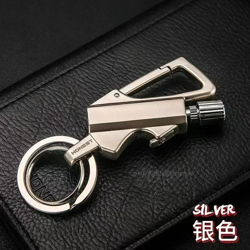 Permanent Match Wireless Lighter with Multi-Function Keychain Bottle Opener, Lit Anytime, Anywhere, Suitable for Outdoorsurvival
