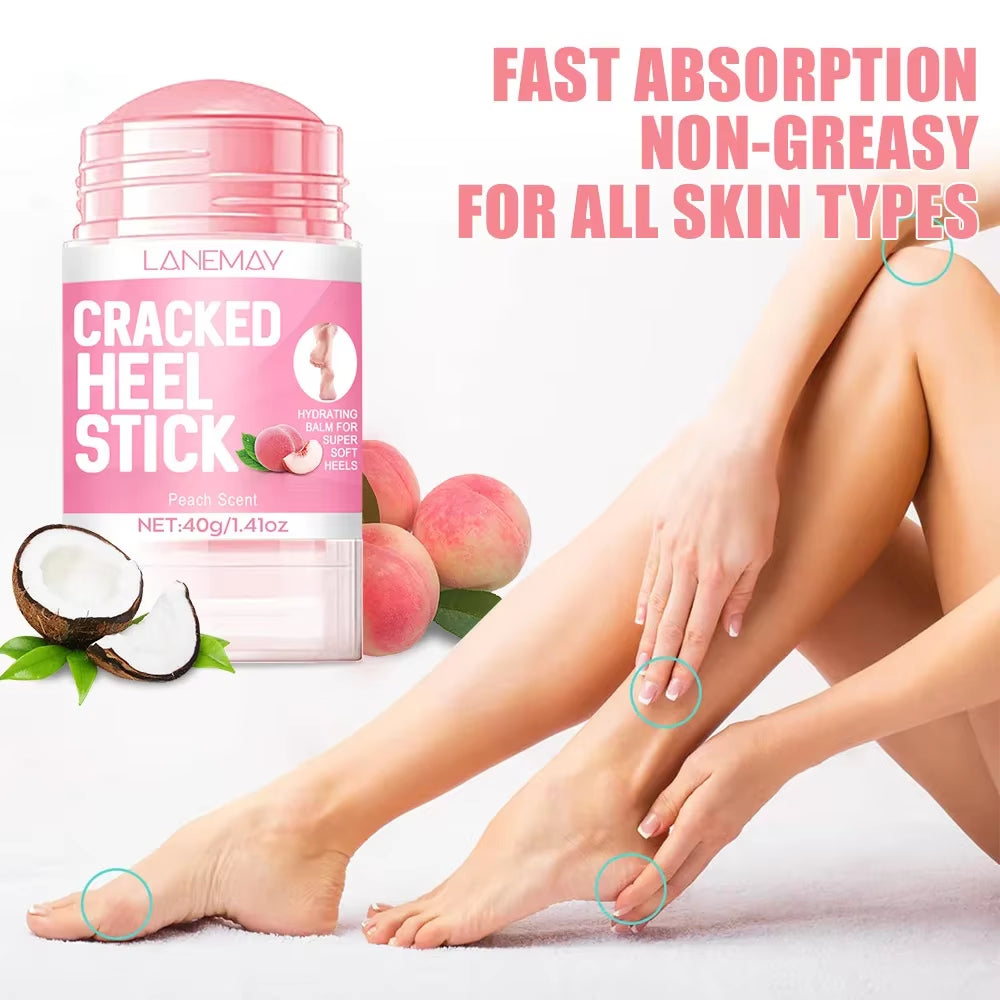 40G Ultra-Hydrating Foot Cream Softening Dry Cracked Feet Daily Foot Care Solution Feet Cream Stick Repairing Moisturizing Tool