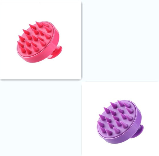 Silicone scalp massage hair brush