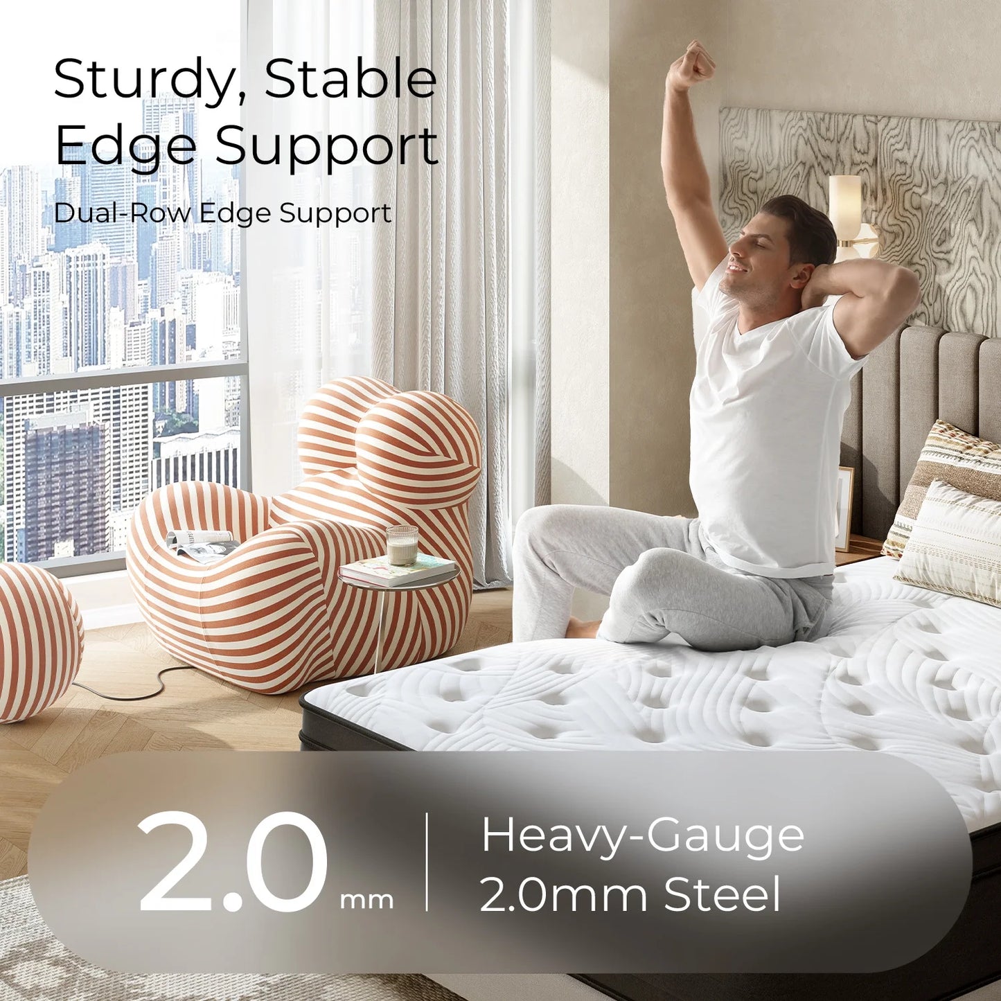 Twilighty 12" King Size Medium Adult Hybrid Mattress