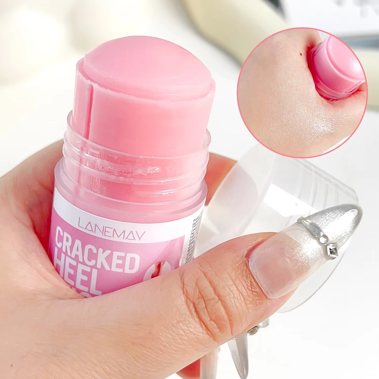 40G Ultra-Hydrating Foot Cream Softening Dry Cracked Feet Daily Foot Care Solution Feet Cream Stick Repairing Moisturizing Tool