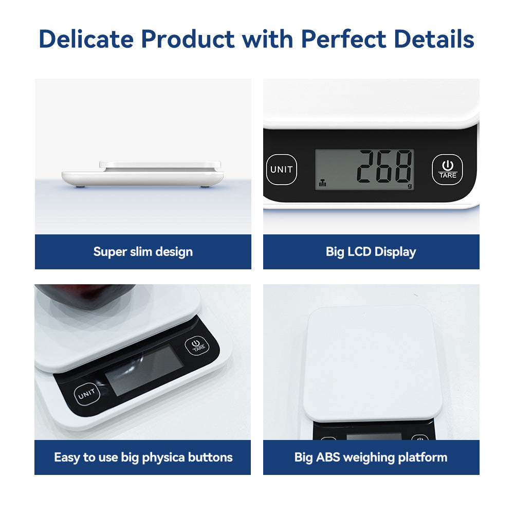 Smart Kitchen Scale with Nutrition Calculator App - Digital Food & Calorie Scale for Cooking and Baking.