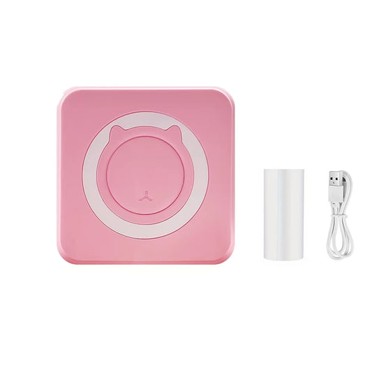 Mini Printer Compatible with IOS and Android, Wireless Mini Photo Printer Label Printer, Portable BT Mini Thermal Printer