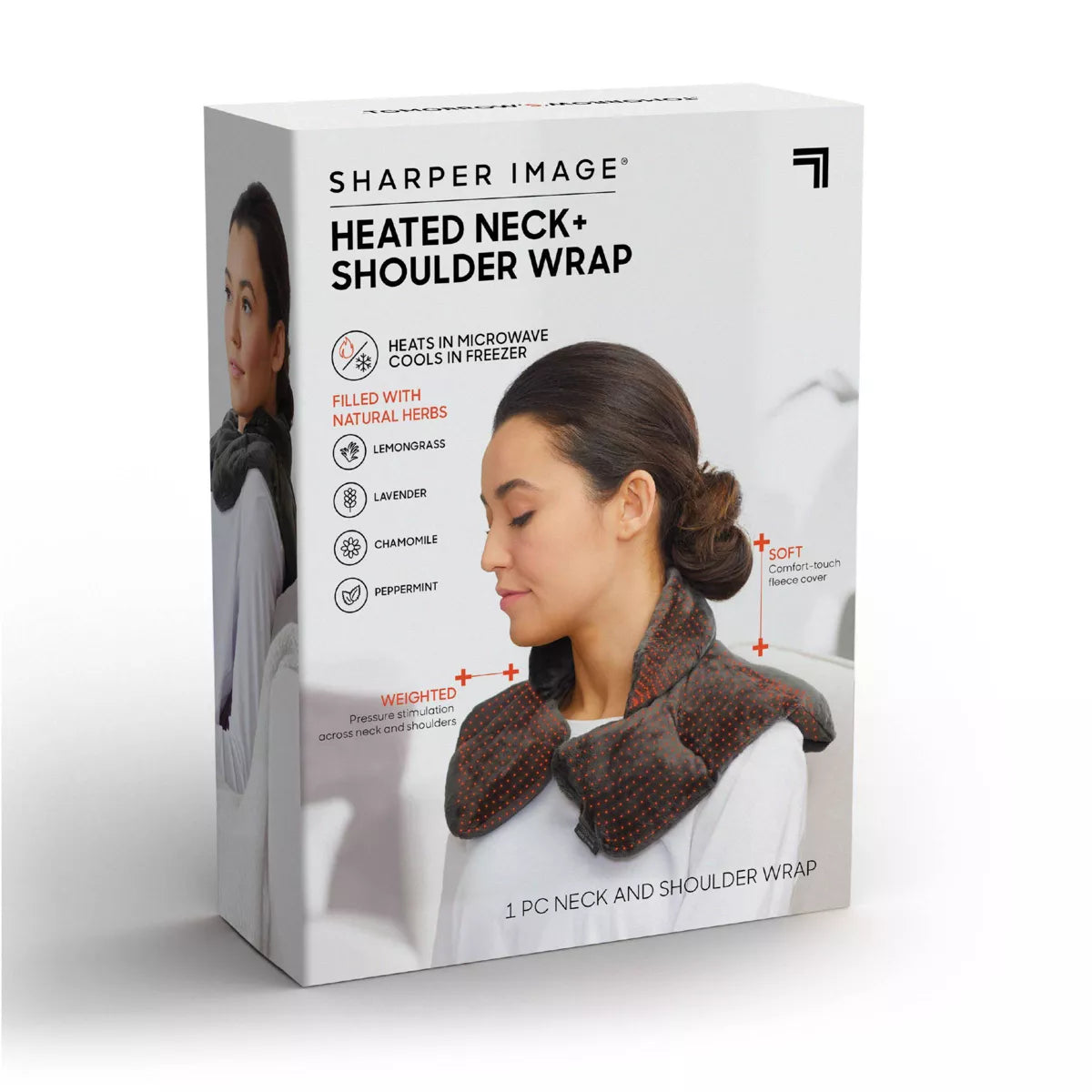 Sharper Image Heated Neck and Shoulder Wrap