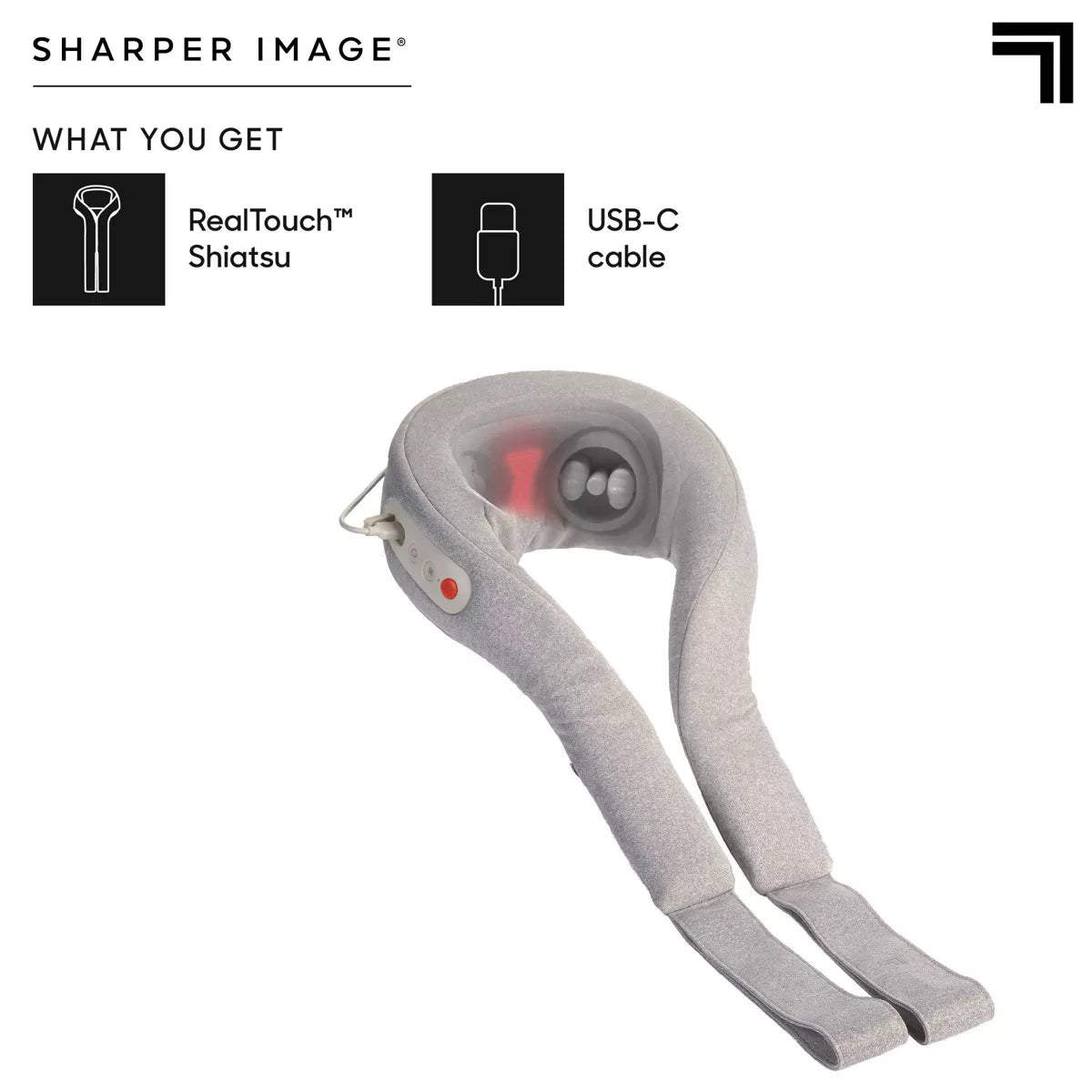 Sharper Image Realtouch Shiatsu Neck Body Massager