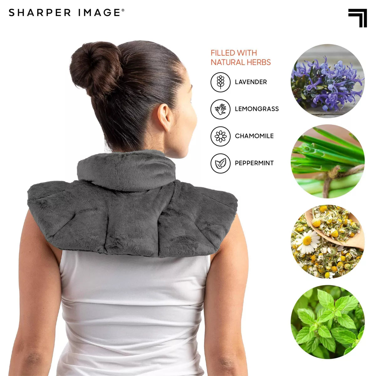 Sharper Image Heated Neck and Shoulder Wrap
