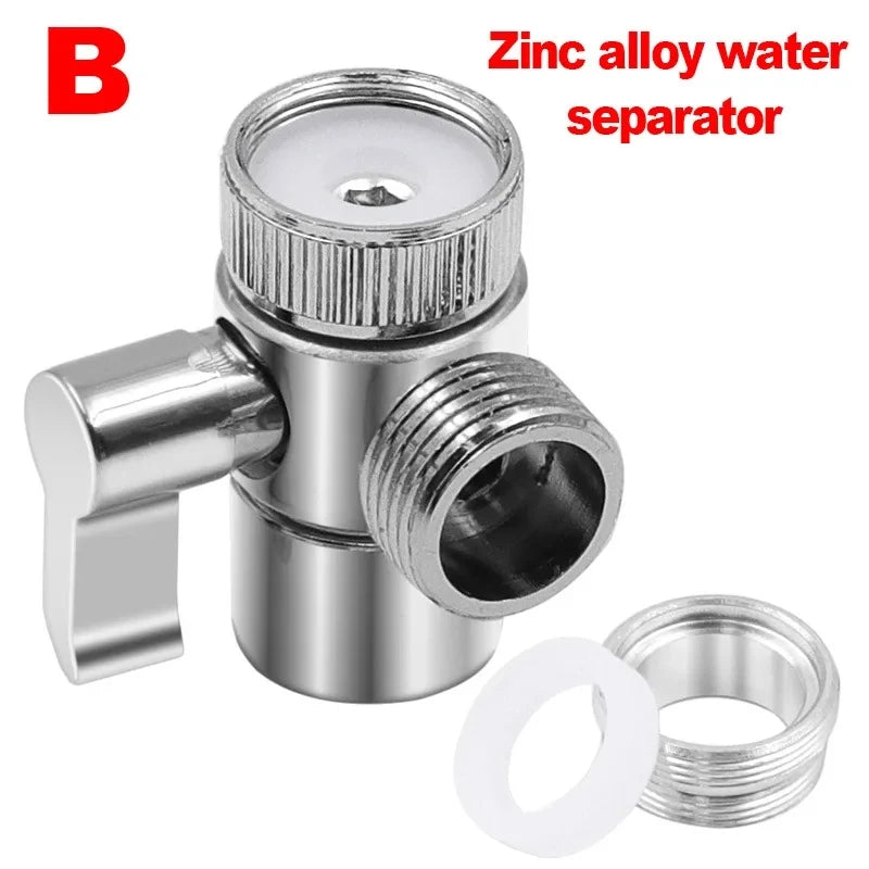 Kitchen Switch Faucet Adapter Sink Water Tap Splitter Diverter Valve Shower Toilet Bidet Tap Connector Bathroom Accessories