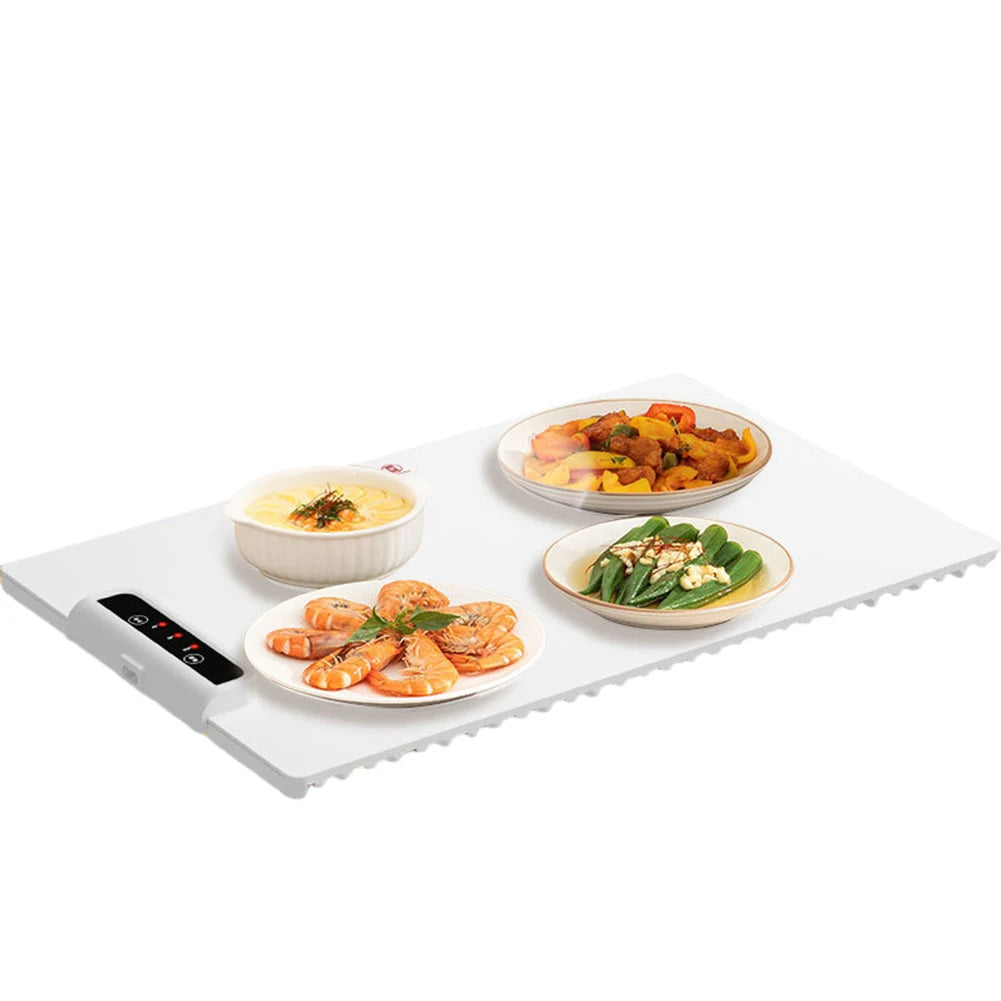 Electric Warming Tray with Adjustable Temperature Smart Warming Plate Silicone Fast Heating for Parties Family Gatherings