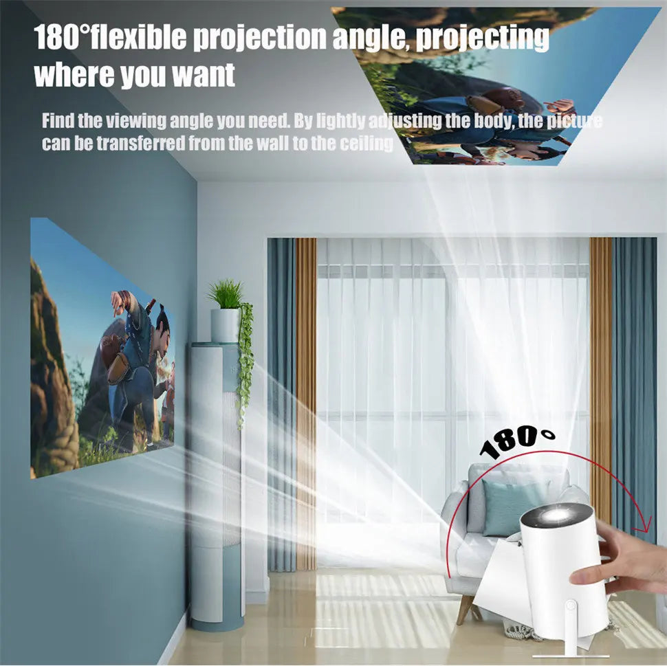 Portable 4K 120 inches Projector for Movies and Games