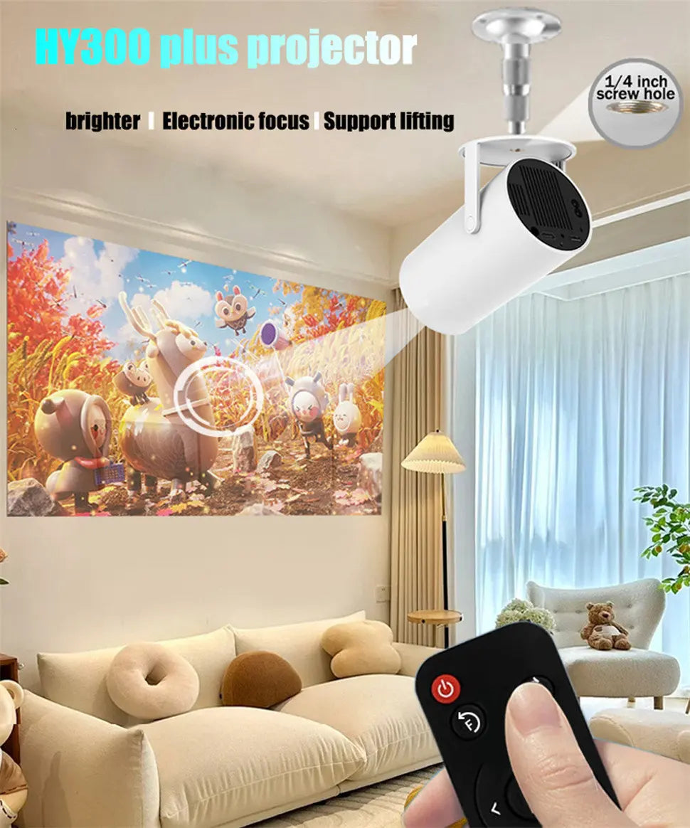 Portable 4K 120 inches Projector for Movies and Games