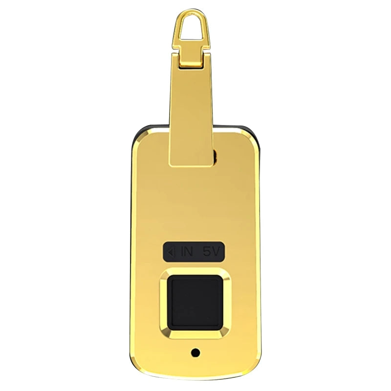 Anti-Theft Fingerprint Padlock for Girl Women Men Handbag Luggage Backpack School Bag Briefcase USB Charge Long Standby