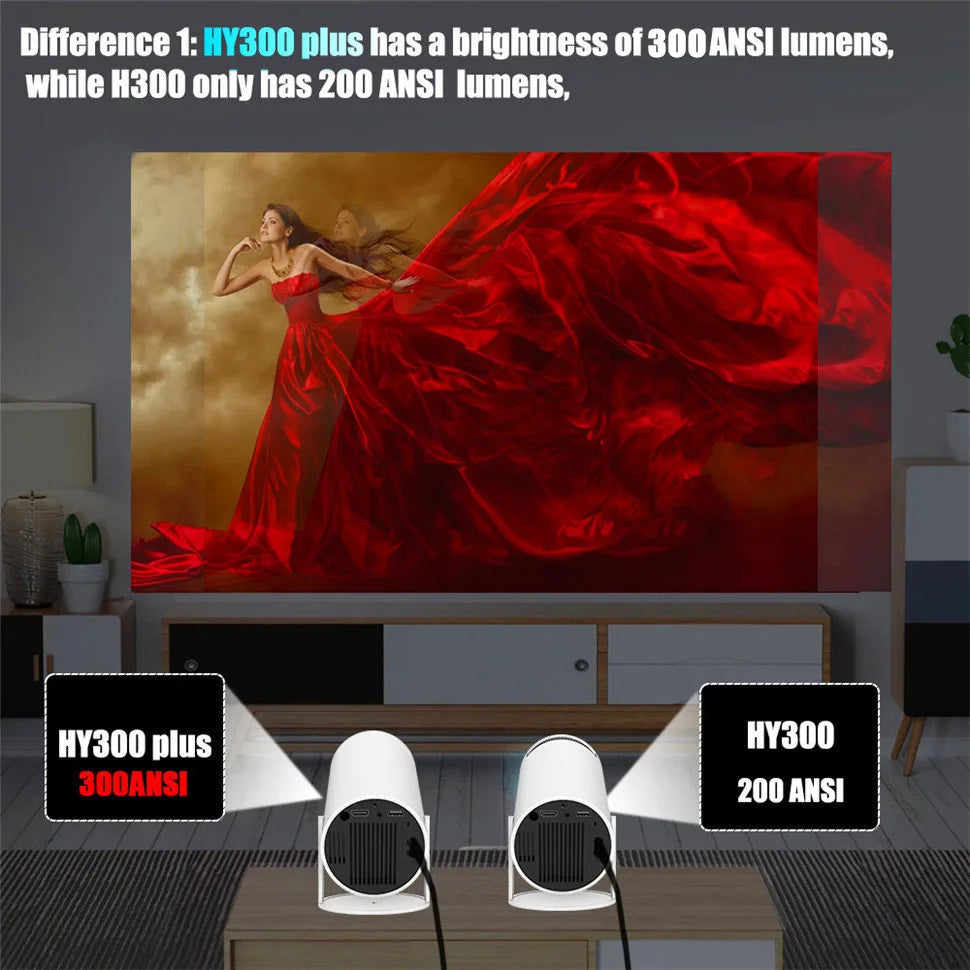 Portable 4K 120 inches Projector for Movies and Games