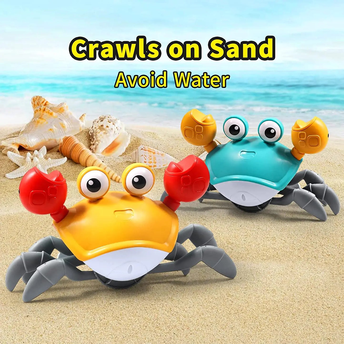 Dancing Crab Run Away Toy for Babies Crawling Interactive Escape Crabs Baby Birthday Thanksgiving Christmas Gift Battery Edition