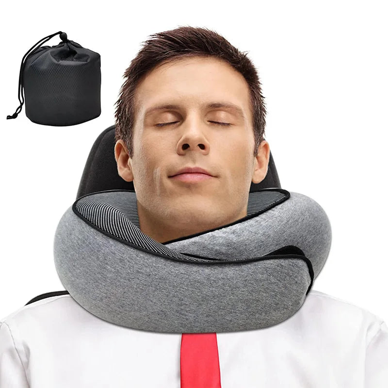 Comfy Neck Hugging pillow for travel sleep and neck pain relief