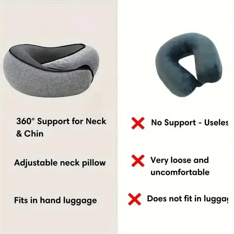 Comfy Neck Hugging pillow for travel sleep and neck pain relief