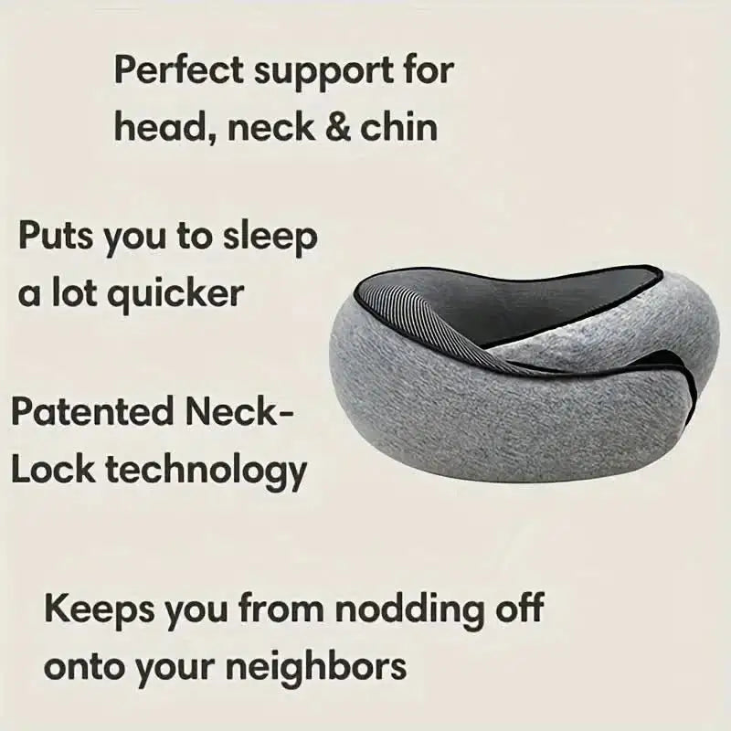 Comfy Neck Hugging pillow for travel sleep and neck pain relief