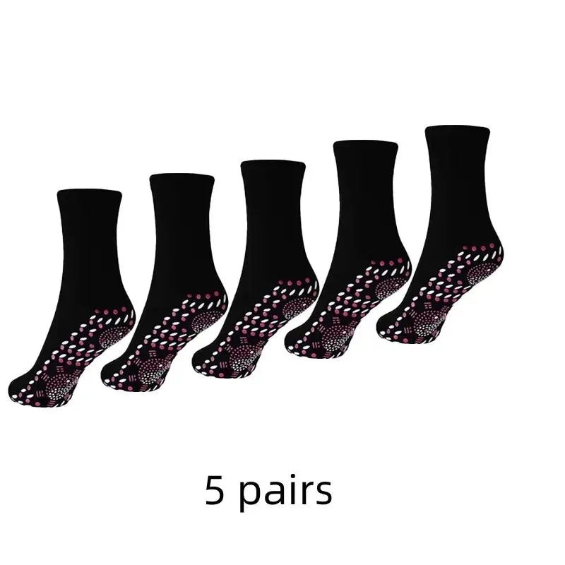 5 Pairs Self Heating Socks for Comfortable MEN'S AND WOMEN'S Warm Sports Socks