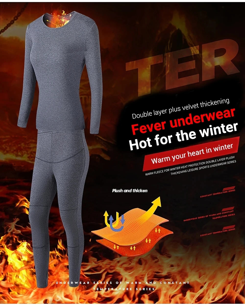 Winter Heated Underwear Set Women Men USB Electric Heating Jacket Winter Sports Thermal Underwear Electric Heated Equipment