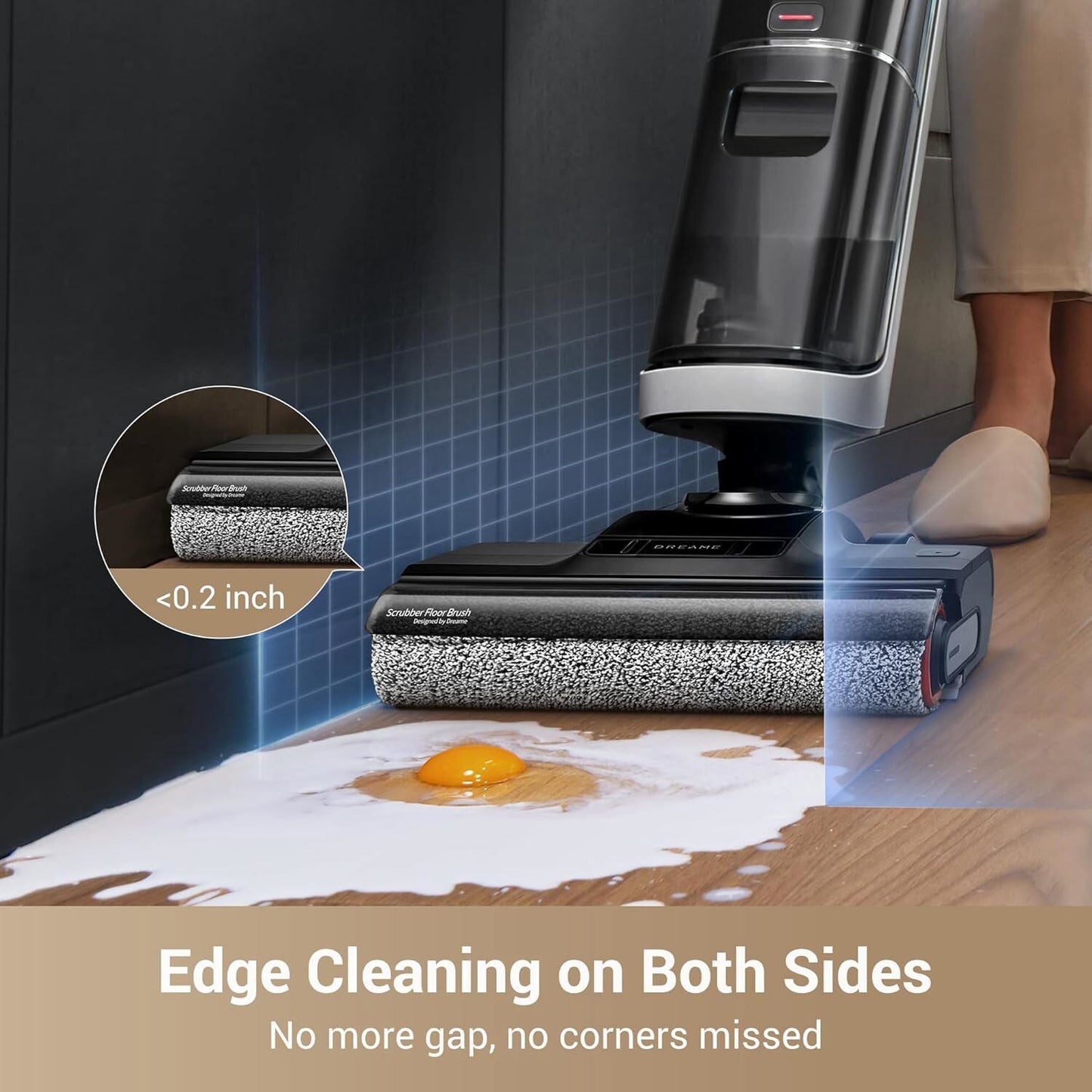 DREAME H14 Wet Dry Vacuum Cleaner 180° Lie-Flat Cordless Vacuum Mop Hot Air New