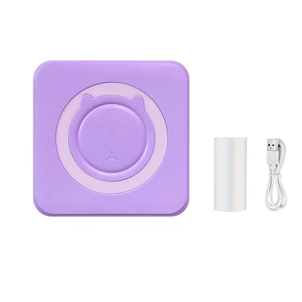 Mini Printer Compatible with IOS and Android, Wireless Mini Photo Printer Label Printer, Portable BT Mini Thermal Printer