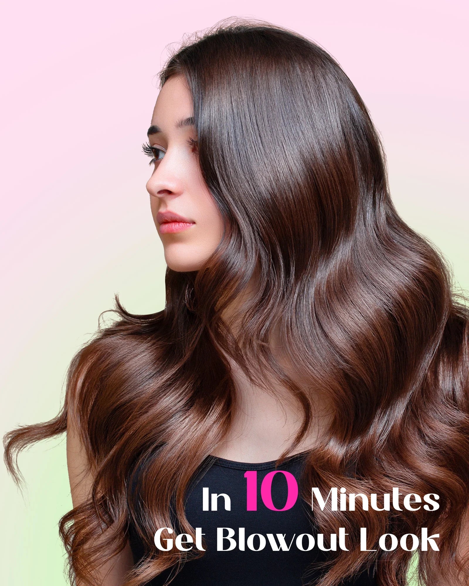 Thermal Brush for Blowout Look, 1 1/2 Inch Ionic Heated Nylon Brush Get Natural Curls, Rose Gold