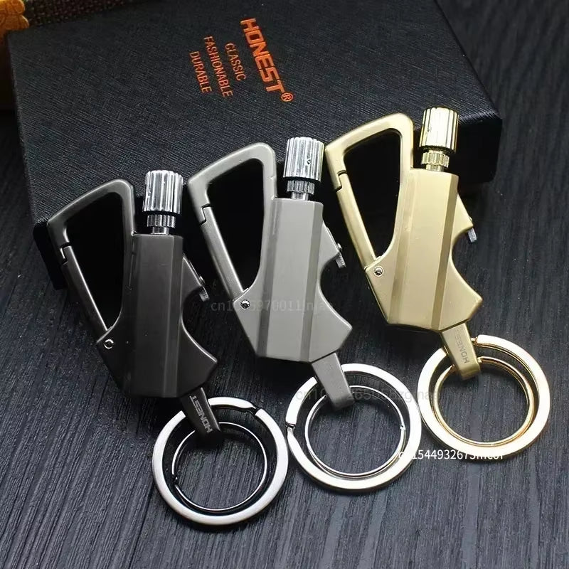 Permanent Match Wireless Lighter with Multi-Function Keychain Bottle Opener, Lit Anytime, Anywhere, Suitable for Outdoorsurvival