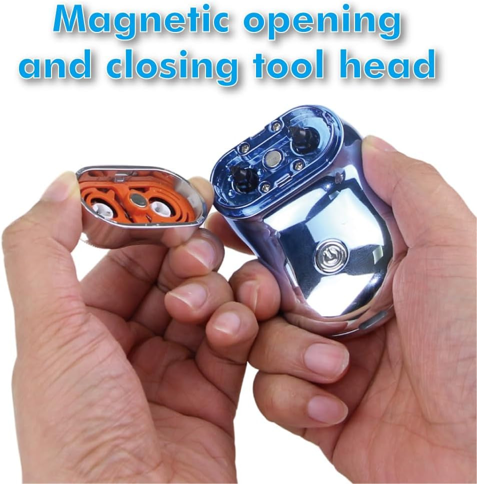 Electric Shaver for Men,2 Head Travel Shavers,Electric Shaver for Men, Razors Men'S Face Groomer USB Rechargeable, Fast-Charging Cordless Shavers with 5 Watts Beard Trimmer